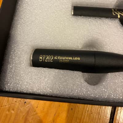 JZ Microphones BT202 matched pair small diaphragm condenser microphones 2025 - Black image 2