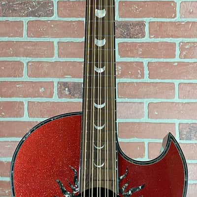 H. Jimenez Colección de Galaxia Acoustic-electric Bajo Quinto - Antares Red Sparkle image 8