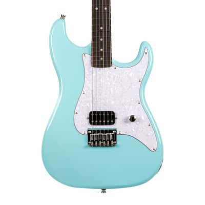 Jet JS-400 Hard Tail Electric Guitar, Blue image 2