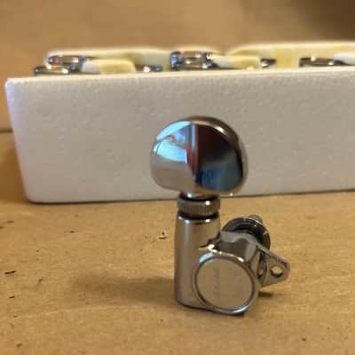 Ibanez Patent Pend. Tuning machines heads 3R 3L   1970s  - Chrome in Very Good Condition. image 2