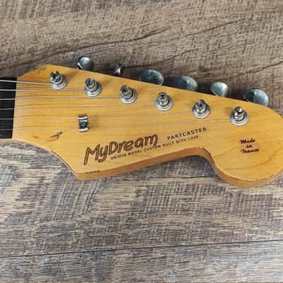 MyDream Partcaster Custom Built - Heavy Relic Sunburst SRV image 7