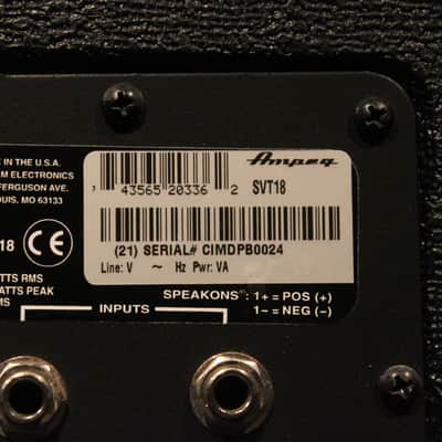 Ampeg Classic SVT 18 Bass Cabinet 1x18" image 4