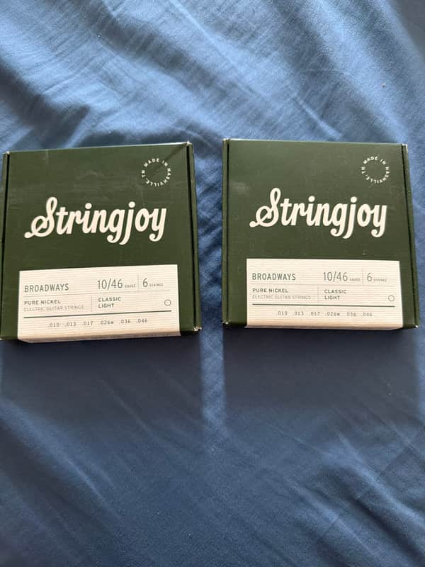 Stringjoy Broadways Pure Nickel Electric Guitar Strings - Classic Light (.10 - .46) 2010s - Standard image 1