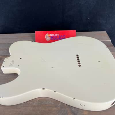 Real Life Relics Genuine Fender CLASSIC SERIES 60'S TELECASTER® SS ALDER BODY VINTAGE BRIDGE MOUNT - OLYMPIC WHITE #1 image 8