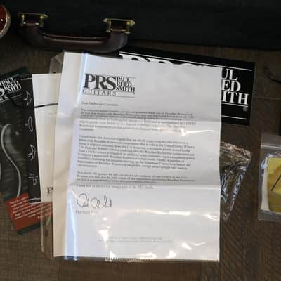 Minty! 2018 PRS McCarty 594 Wood Library Brazillian Korina Semi-Hollow Electric Guitar Red Tiger + OHSC image 3