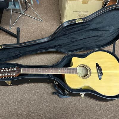 LUNA Muse Grand Auditorium Cutaway acoustic electric 12-String GUITAR w/ Hard Case image 1