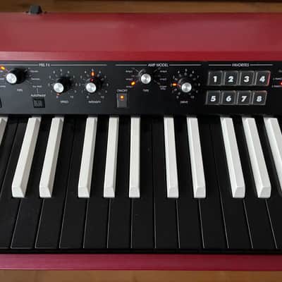 Korg Korg SV1-73 Stage Vintage Digital Piano 2012 - Reverse keys, red body image 4