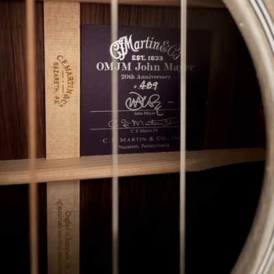 Martin OMJM 20th John Mayer Anniversary Platinum Burst Limited Run image 5