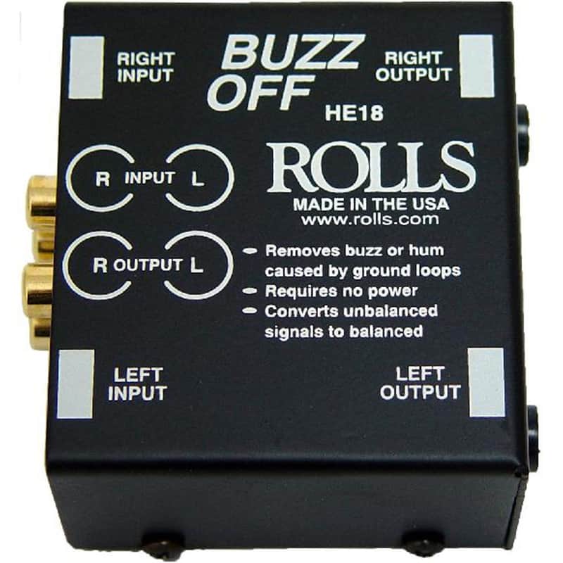 Rolls HE18 Buzz Off 2-Channel Hum Eliminator image 1