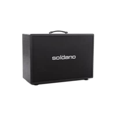 Soldano 2x12" Cab 120w 8 Ohms Black Tolex Black Grille w/Celestion Vintage 30 Speakers image 2