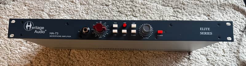 Heritage Audio HA-73 Elite Series Single-Channel Mic Preamp 2017 - 2019 Blue image 1