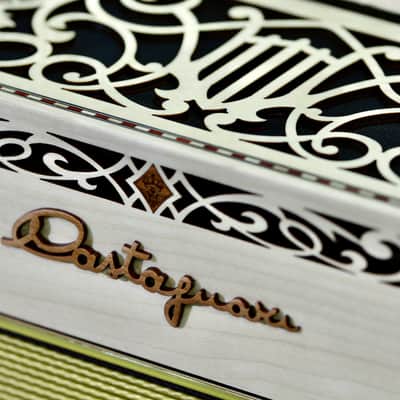 Castagnari Niko G/C Diatonic Accordion, MM, Black Buttons, Maple Wood, Made in Italy image 10