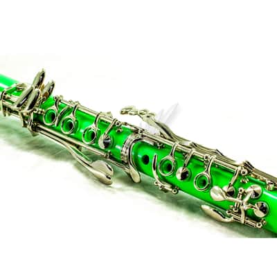 SKY Music High Quality Bb Green Clarinet Package German Style Nickle Silver Keys image 5