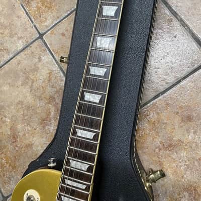 GOLD LES PAUL EPIPHONE ELECTRIC GUITAR GIB. QING DAO FACTORY 2007 image 4