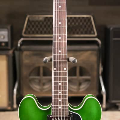 Gibson ES-335 Semi-Hollow Electric Guitar - Spearmint with Hardshell Case image 4