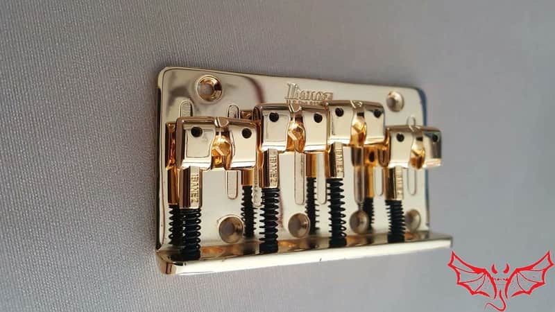 Ibanez Gold 4 String Bass Accu-cast B10 Bridge For Ibanez Destroyer / DTB image 1
