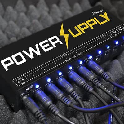 Guitar Pedal Power Supply 10 Isolated DC Output for 9V/12V/18V Effect Pedal image 2