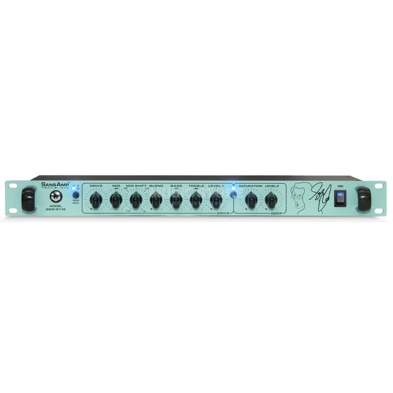 Tech 21 GED-2112 Geddy Lee SansAmp Rackmount Bass Preamp with Effects Loop 2010s - Silver image 1