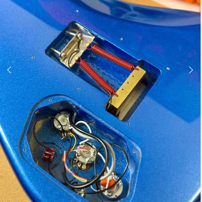 kramer pacer blue sparkle hot rodded (hardshell case included) image 7