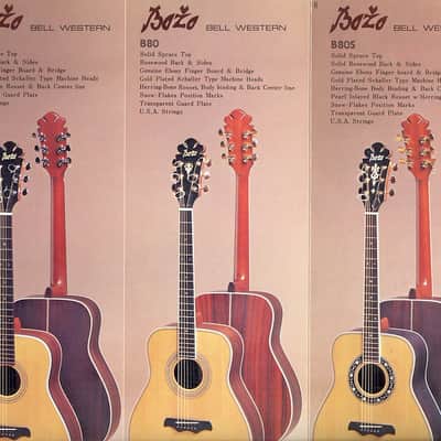 Très rare guitare Bozo Podunavac Bell Western B-80 de 1975 dans son étui d'origine! VIDEO image 25