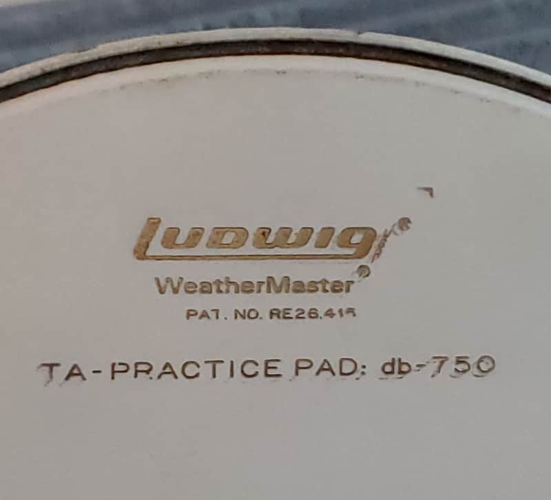 1960s 1970s 10" LUDWIG Vintage PRACTICE PAD DRUMHEAD White Coated * Very Rare Size! image 1