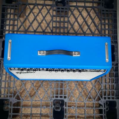 2009 Fender '65 Deluxe Reverb Reissue LTD "Electric Blue" 22-Watt 1x12" Combo image 6