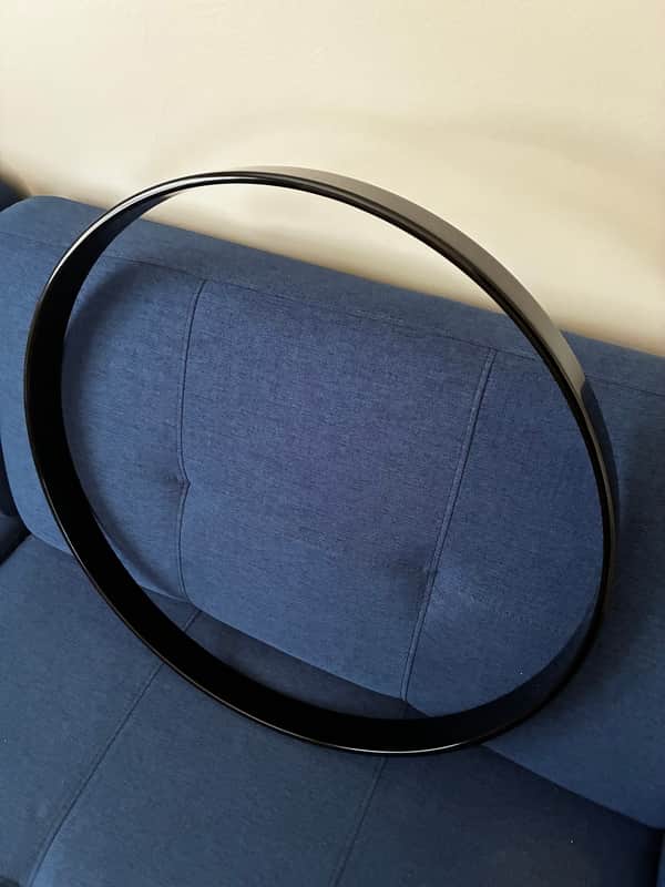 Gibraltar 22" Maple Bass Drum Hoop - Black Finish image 1