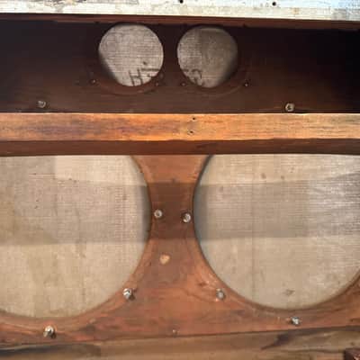 Empty Vintage 1956 Gretsch Model 6163 "Executive" Cabinet Shell – Snowflake Gray (Serial #X90039) image 5