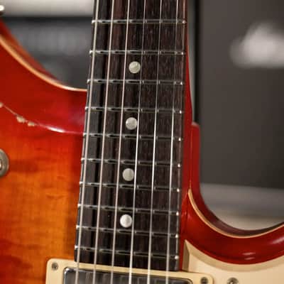 Novo Serus H2 Electric Guitar - Faded Cherry Burst with Gig Bag image 8