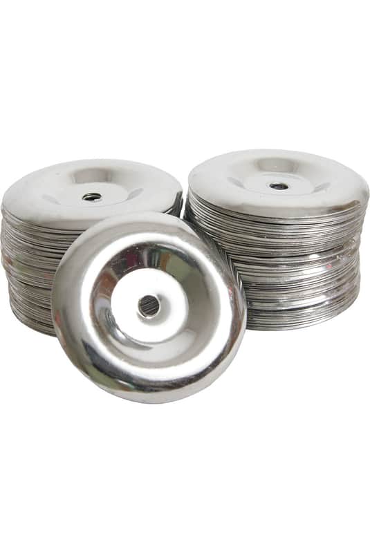 Mid East 1.5" Tambourine Steel Jingles 100 Count TAMJF image 1