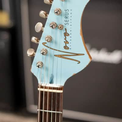Novo Limited Serus J Electric Guitar - Daphne Blue over '64 3-Tone Burst with Gig Bag image 6
