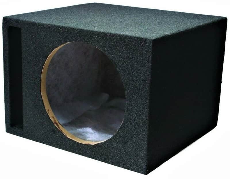 SINGLE 10" PORTED SUBWOOFER ENCLOSURE CAR AUDIO SPEAKER BOX 3/4" MDF image 1