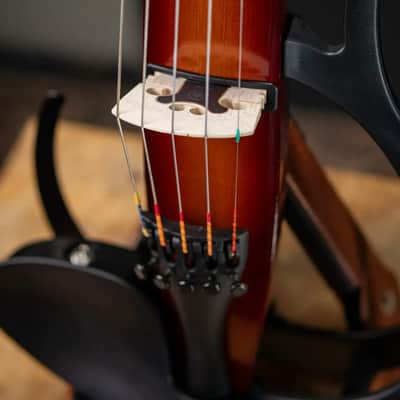 Yamaha Silent Series SV-255 5-String Electric Violin - Shaded Brown image 11