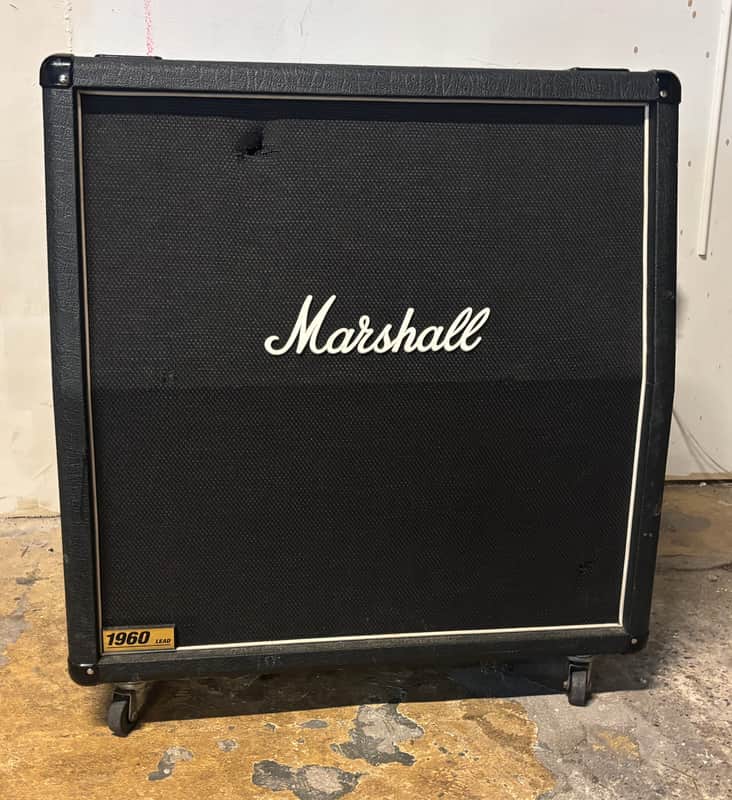 Marshall 1960A 4x12 guitar cab cabinet w/ casters image 1