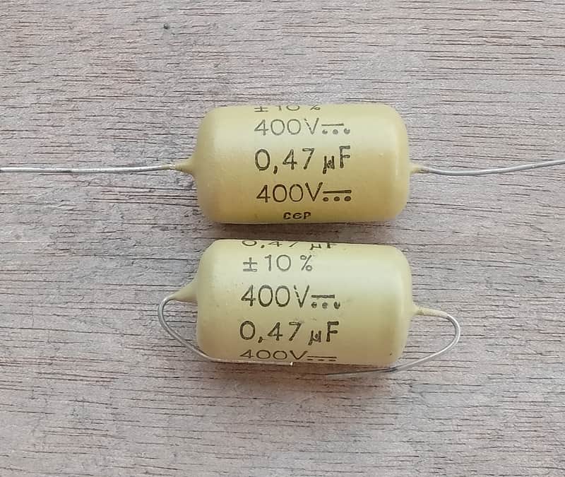 PHILLIPS MULLARD MUSTARD CAPACITORS PHILLIPS MULLARD `60/`70s image 1