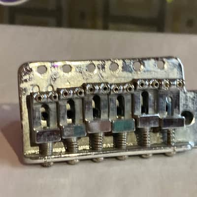 Unknown Stratocaster Style Bridge - Chrome image 2