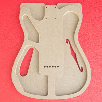 Thinline Telecaster Body Router Templates CNC Luthier Tools 1/2" MDF 0.5" Fender image 2