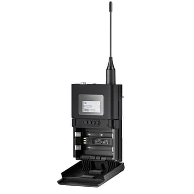 Sennheiser EW-DX-EM-4-D-SK-K EW-DX Dante Quad Channel Wireless Bundle with 4 3.5mm Bodypack Transmitters, 4 batteries, 2 chargers in Q1 Band image 3