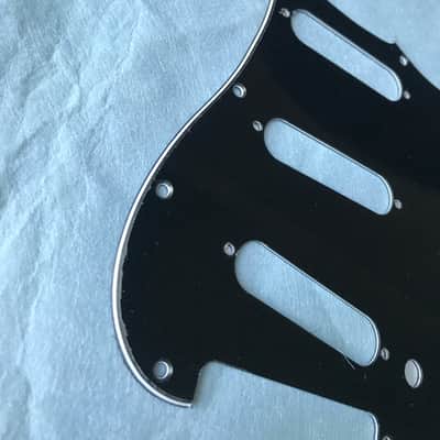 New 3 Ply Black 11 Hole Modern-Style Strat s/s/s Fits Fender Guitar Pickguard image 5