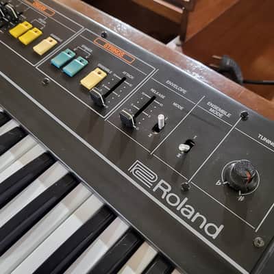 Roland RS-09 MKII 44-Key Organ / String Synthesizer 1980s - Black with Colored Buttons image 2