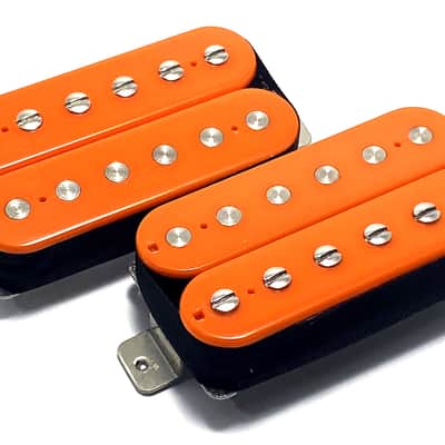 Dragonfire A5 Bucker Pickup Set, Passive Bridge+Neck AlNiCo Humbuckers, Collaborative HH Set ~ Orange image 1