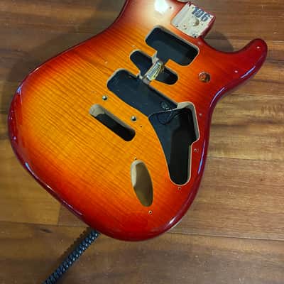 Fender Player Strat Stratocaster Flame Maple Plus Top Cherry Sunburst Body 4 lbs image 2