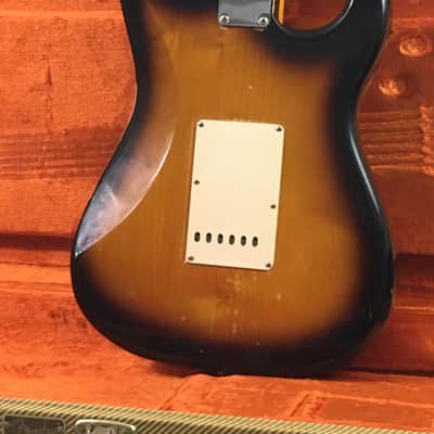 LEFTY! Fender American Vintage ‘57 Reissue Strat Ash Clapton Brownie Tribute Stratocaster Custom Relic Nitro 7.6 Lb HSC image 6
