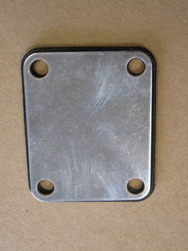 1975 Fender 4-bolt Neck plate w/Rubber Frame image 1