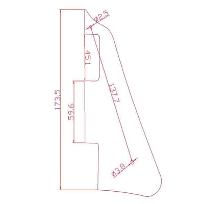 Pickguard Les Paul-Black Pearl image 2