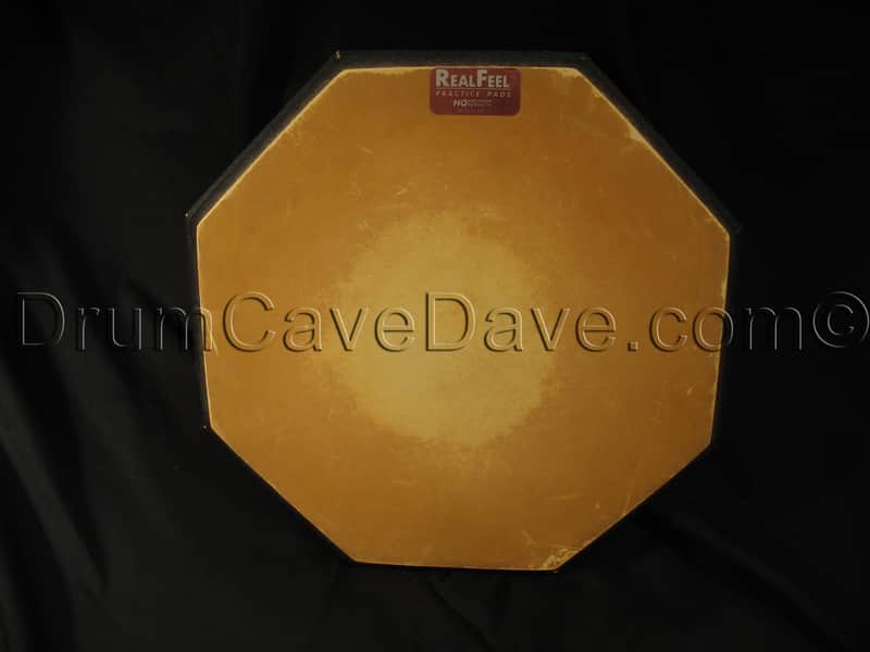 12" REAL FEEL PRACTICE PAD, RF-12D DOUBLE SIDED YELLOW & BLACK, GOOD TO GREAT CONDITION!! image 1