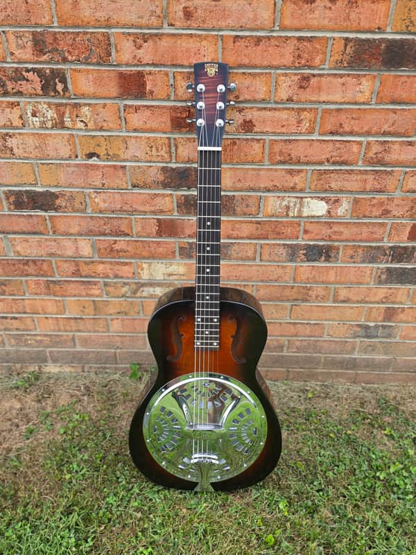 2008 Gibson Made Squareneck Dobro Model F-60 Sunburst With Original Case image 1