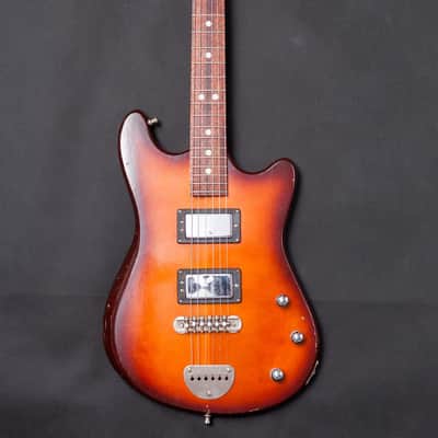 Vintage DEFIL Tosca 1987 Tobacco Sunburst Jaguar Shape image 2