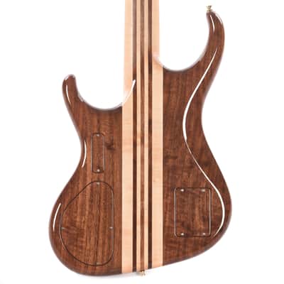 Alembic Europa 5-String Long-Scale w/Red Side LEDs, Birds Eye Maple Fingerboard, Walnut Core, & Walnut Backplates (Serial #U14695) image 3