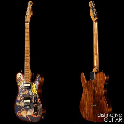 Walla Walla Maverick Pro Crystal Screaming Skulls - Chambered Body Tele image 6